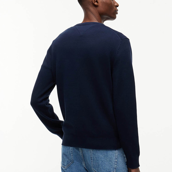 Tommy Hilfiger Ανδρική πλεκτή μπλούζα Tommy Flag Embroidery Lightweight Slim Jumper